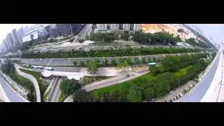 cctv panoramic view 180 degrees - city streets