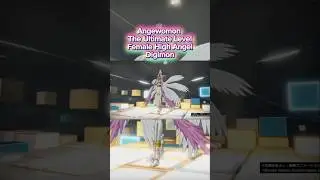 Angewomon Shooting Down Holy Arrow Against the Titan Clan of Digital World Iliad