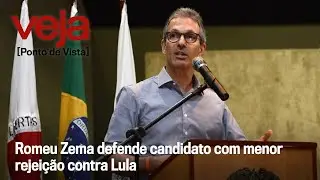 Zema comenta disputa contra Lula e peso da rejeição