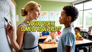 Un insegnante sfida uno studente nero con un problema impossibile per scherzo, poi sciocca la classe