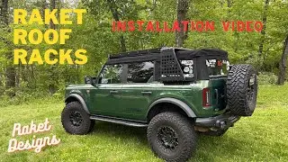 Ford Bronco Raket Roof Racks Installation Video For Soft Top @Raketdesigns