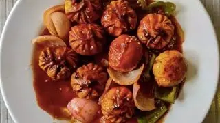 Veg Chilli Momo Recipe Without Maida| Indo-Chinese Starter Recipe | Easy Recipe 😍😃❤️ #recipe #foodie