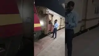 Vijayawada Based Wap-4 With Kavach Ready To Haul S M V T Bangalore Mysuru Express