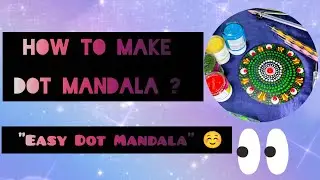How to Make a Dot Mandala on MDF BOARD ✨| Colorful Dot Mandala Art