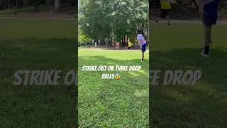 Strike out on three drop balls 😰