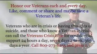 Everybody Hurts - with Lyrics - Veteran's Crisis Line