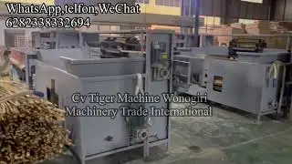 Fully automatic feeder making bamboo strip board project