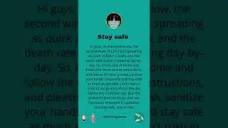 Corona Note | Stay Home, Stay Safe | Glimmering Quotes | Covid