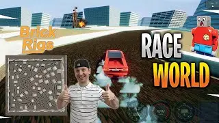 RACE WORLD MOD BRINGS INSANE RACEWAYS TO BRICK RIGS!! Brick Rigs | New Modded Map Update | 4K