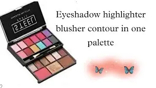 Eyeshadow palette |Steel paris Makeup palette|Eyeshadow highlighter blusher contour in one palette