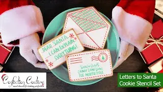 Letters to Santa Cookie Stencil Set with Matching Cutters | Confection Couture