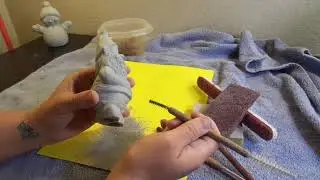 How to clean greenware by Studio Bee Art Party