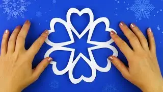 Paper Cutting Design❄️How to make a paper snowflake [in 5 minutes and without glue]