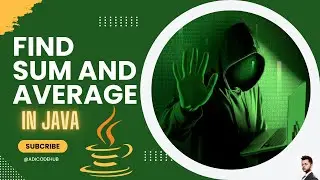 HOW TO PRINT SUM AND AVERAGE IN JAVA. @Adi_Code_Hub