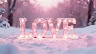 Pink winter love wallpaper ♡ calm aesthetic silent Valentine&rsquo;s Day background ambience