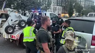 HSI and MPD set up Benning Road checkpoint in DC, get heckled by community.