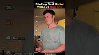 Ranking BEST Social Media VS Real Life #viral #shorts #shortvideo #trending #youtubeshorts