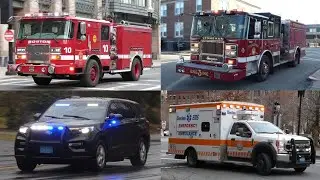 Fire Trucks, Ambulances, and Police Cars Responding Compilation - February 2024