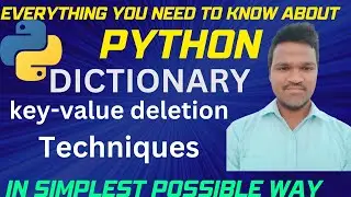 Python Dictionary | Delete Items From Dictionary | Python Dictionary pop item | #pythondictionary