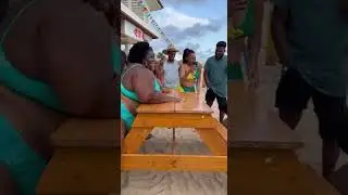 Who Will Dominate This Arm Wrestling Battle? 💀 #ArmWrestling #BeachVibes