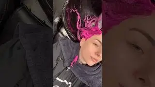 Green to pink hair! #hair #haircolor #hairdye #hairtransformation #hairmakeover #relatable #shorts