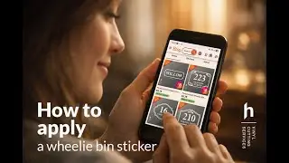 How to apply a wheelie bin sticker