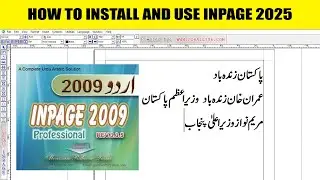 How to install inpage 2025 | How to use inpage 2025
