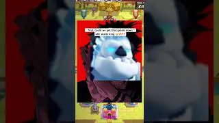Skelly king literally pushing in my trap 😂😂 #clashroyale #shorts#supercell