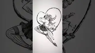 Speed drawing Stick - Hashiras 😳 #shorts #anime #drawing #demonslayer