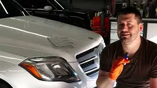 Installing a UV protective coating on oxidized headlights using Carpro Dlight IG643