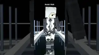 Model Walk | Free Prisma 3D Minecraft Animation Template For Female Created By @larsytem (ILY) 🖤🤍
