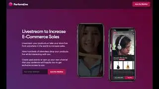 PerformLive - Teaser Site