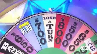 Wheel of Fortune - Lose A Turn Spin with Bankrupt Sound
