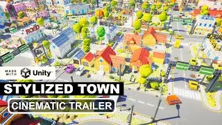 STYLIZED - Town | Unity HDRP | Cinematic Trailer | #PolyArt3D