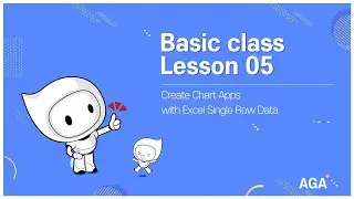 (Eng ver.) Basic class_05_Create Chart Apps with Excel Single Row Data