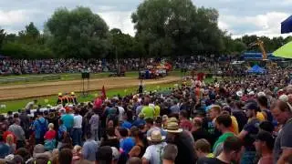Thor V8 mit Andy Bender 950kg Minipuller/Sieg und Vizemeisterschaft #Traktorpulling Krumbach 2016