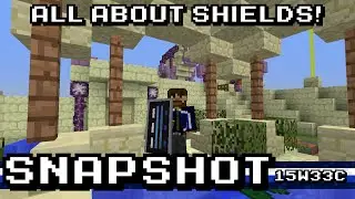 Minecraft: 15w33c - Shields! Crafting, decoration, and defense
