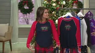 Cuddl Duds Cozy Jersey Pajama Set with Socks on QVC