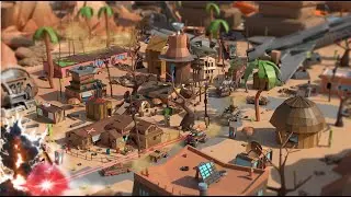Mad Max City Low Poly 3d Model