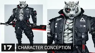[CHARACTER CONCEPT] Photobash / Kitbash Timelapse | Photoshop | Zbrush | Keyshot