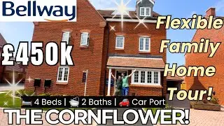 🔑 INSIDE Bellway The &lsquo;Cornflower&rsquo; Show Home Tour | 4 Bed New Build UK House | Harvino 2025