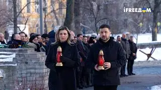 В ЭТИ МИНУТЫ! Чета Зеленских почтила память погибших участников Революции Достоинства