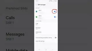 SIM Card Manager Setting (Samsung Galaxy Android Mobile Phone A15 A25)