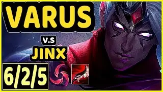 DE&aacute;DLY (VARUS) vs JINX - 6/2/5 KDA BOTTOM ADC CHALLENGER GAMEPLAY - EUW