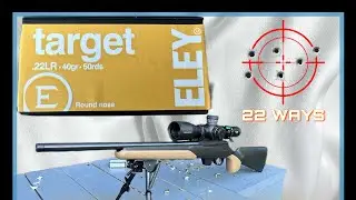 Tikka and Eley Target.  Ammo testing pt 1.