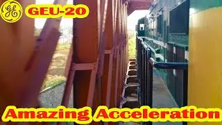 Amazing Acceleration | GEU-20 Locomotive gains maximum speed within few minutes