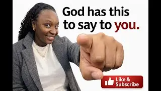 God Has This To Say To You