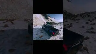 electric ford f 150 in hardest snow climb #snow #offroad #gaming #forzahorizon5 #shorts