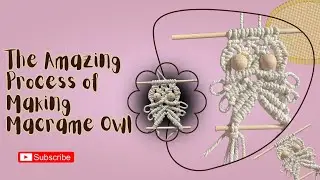 MACRAME Mastery in Minutes with This Adorable Owl Keychain! #knotfulcreations #macrame