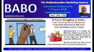 The Buildabizonline Marketing System